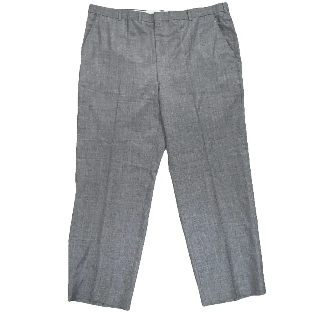 Christian Dior Monsieur Gray Business Straight Leg Dress Pants Size 38x29 Preppy